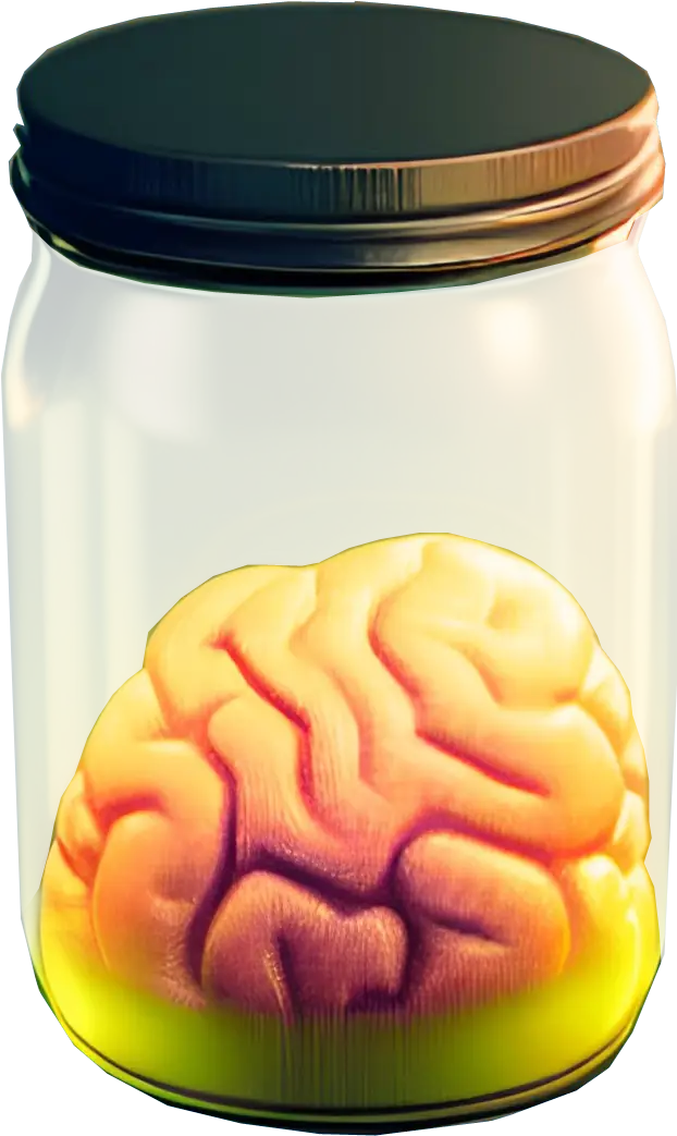 Brain in jar